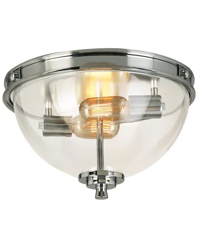 EGLO EGLO CECILIA 3 LIGHT CEILING LIGHT WITH CHROME FINISH & CLEAR DOME SHAPED GLASS SHADES