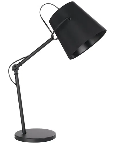 EGLO EGLO GRANADILLOS 1 LIGHT DESK LAMP WITH BLACK FINISH & BLACK FABRIC SHADE