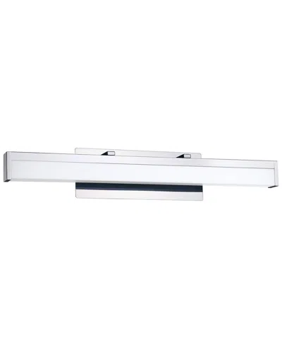 EGLO EGLO HEMLOCK 1 LIGHT INTEGRATED LED BATH/VANITY LIGHT WITH CHROME FINISH & WHITE ACRYLIC SHADE