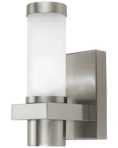 EGLO EGLO KONYA 1 LIGHT OUTDOOR WALL LIGHT WITH MATTE NICKEL FINISH & OPAL FROSTED GLASS