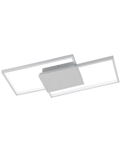 EGLO EGLO MILLANIUS INTEGRATED LED CEILING / WALL LIGHT WITH BRUSHED ALUMINUM FINISH & WHITE ACRYLIC DIFF