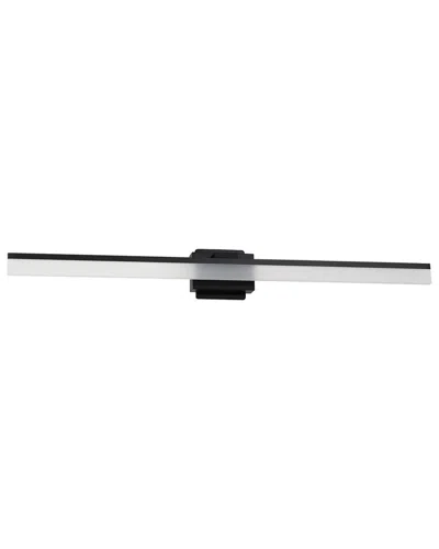 EGLO EGLO PALMITAL 1 LIGHT INTEGRATED LED BATH/VANITY LIGHT WITH BLACK FINISH & CLEAR ACRYLIC SHADE