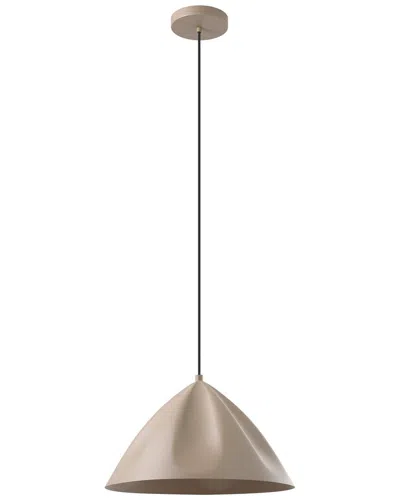 EGLO EGLO PODERE 1 LIGHT PENDANT WITH SANDY FINISH & SANDY METAL SHADE