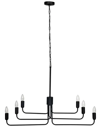 EGLO EGLO PORTOFINO 6 LIGHT CHANDELIER WITH BLACK FINISH & ADJUSTABLE ARMS