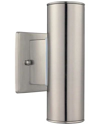 EGLO EGLO RIGA 2 LIGHT UP/DOWN OUTDOOR WALL LIGHT WITH STAINLESS STEEL FINISH