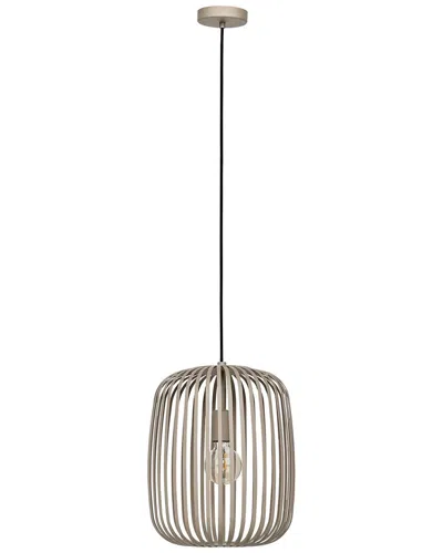 EGLO EGLO ROMAZZINA 1 LIGHT CAGE PENDANT WITH SANDY FINISH & SANDY SHADE