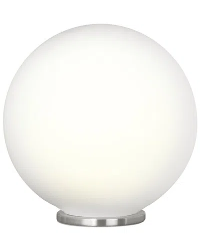 EGLO EGLO RONDO 1 LIGHT TABLE LAMP WITH SILIVER FINISH & OPAL GLASS