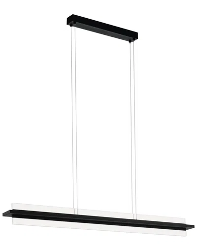 EGLO EGLO SPADAFORA 1 LIGHT INTEGRATED LED LINEAR PENDANT WITH BLACK FINISH & CLEAR ACRYLIC DIFFUSER