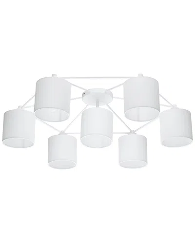 EGLO EGLO STAITI 7 LIGHT CEILING LIGHT WITH WHITE FINISH & WHITE SHADES
