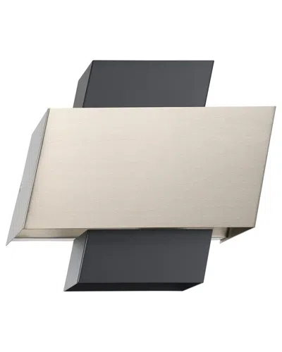 EGLO EGLO TIMPAROSSA 1 LIGHT WALL LIGHT WITH BLACK & BRUSHED NICKEL FINISH