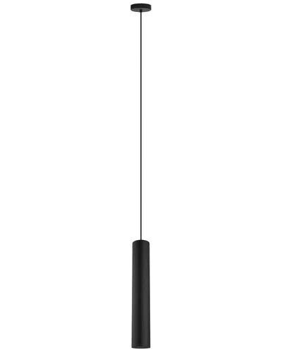 EGLO EGLO TORTORETO 1 LIGHT CYLINDER PENDANT WITH MATTE BLACK FINISH