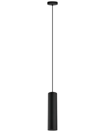 EGLO EGLO TORTORETO 1 LIGHT CYLINDER PENDANT WITH MATTE BLACK FINISH