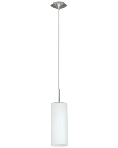 EGLO EGLO TROY 3 1 LIGHT MINI PENDANT WITH MATTE NICKEL FINISH & FROSTED GLASS SHADE