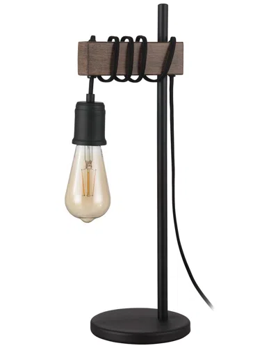 EGLO EGLO VIOLON 1 LIGHT OPEN BULB TABLE LAMP WITH BLACK & DARK BROWN FINISH