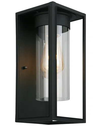 EGLO EGLO WALKER HILL 1 LIGHT OUTDOOR WALL LIGHT WITH MATTE BLACK FINISH & CLEAR GLASS