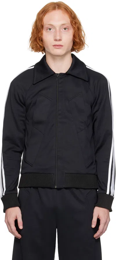 EGONLAB BLACK STRIPED TRACK JACKET
