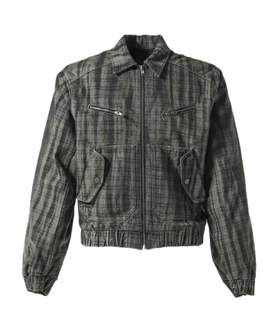 EGONLAB LINING DENIM BOMBER JACKET