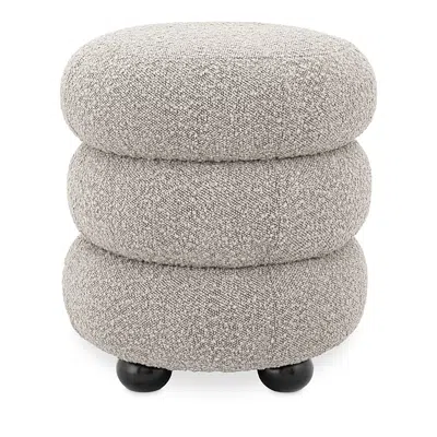 EICHHOLTZ STOOL TULUM IN BOUCLE GRAY