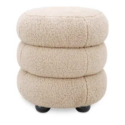 EICHHOLTZ STOOL TULUM IN BRISBANE CREAM