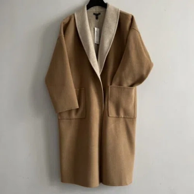 EILEEN FISHER $548 EILEEN FISHER HONEY DOUBLEFACE WOOL/CASHMERE SHAWL COLLAR COAT 1X