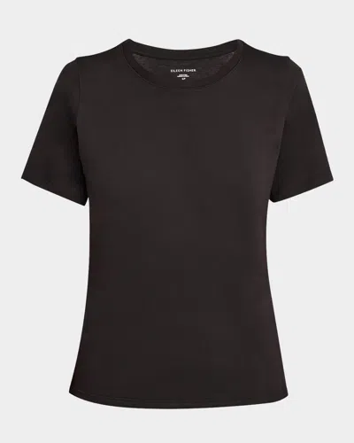 EILEEN FISHER CREWNECK ORGANIC COTTON JERSEY TEE