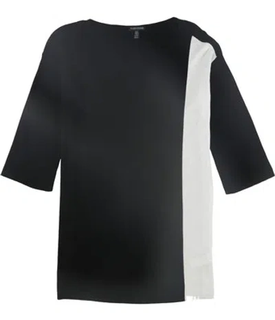 EILEEN FISHER EILEEN FISHER DAMEN COLORBLOCKED PULLOVER SWEATSHIRT, SCHWARZ, XS