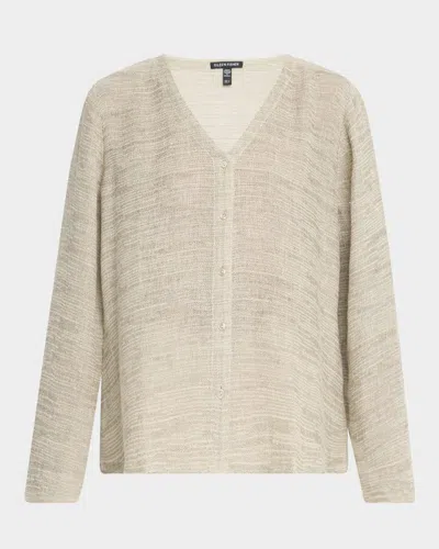 EILEEN FISHER GAUZY ORGANIC LINEN-BLEND SHIRT