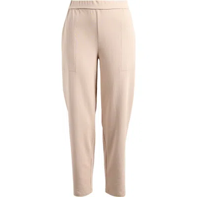 EILEEN FISHER EILEEN FISHER HIGH WAIST STRETCH ORGANIC COTTON ANKLE TAPERED PANTS