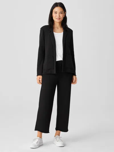 EILEEN FISHER LIGHTWEIGHT ORGANIC COTTON TERRY STRAIGHT PANT
