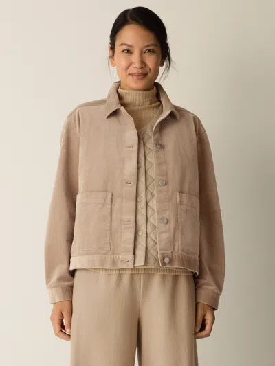 EILEEN FISHER ORGANIC COTTON STRETCH CORDUROY JACKET