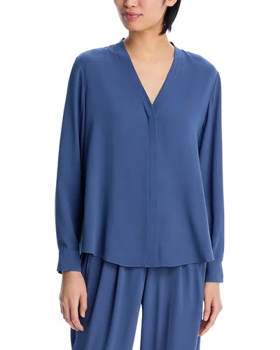 EILEEN FISHER SILK V NECK SHIRT