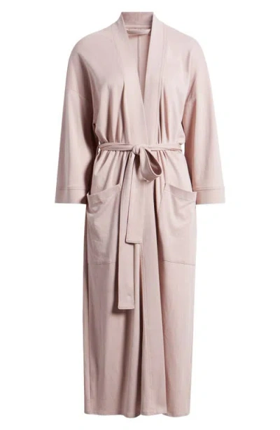 EILEEN FISHER SLEEP EILEEN FISHER SLEEP THREE QUARTER SLEEVE ORGANIC COTTON ROBE