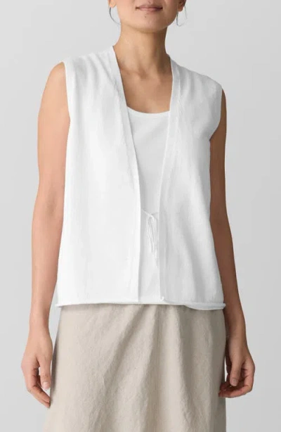 EILEEN FISHER EILEEN FISHER TIE FRONT SWEATER VEST