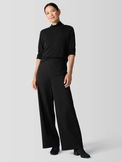 EILEEN FISHER WASHABLE FLEX PONTE HIGH-WAISTED PANT