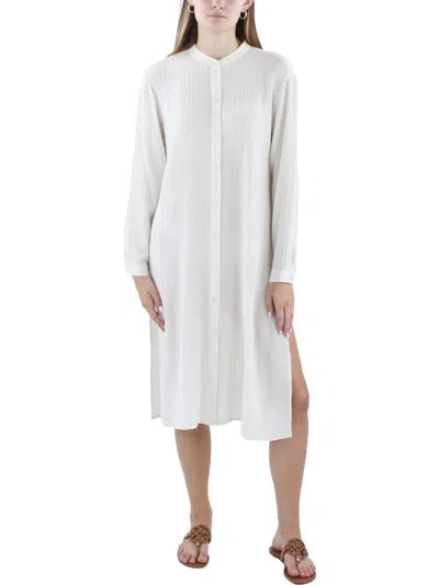 EILEEN FISHER WOMENS SILK TUNIC TOP