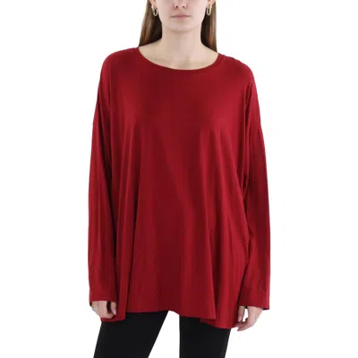 EILEEN FISHER WOMENS TENCEL CREWNECK T-SHIRT