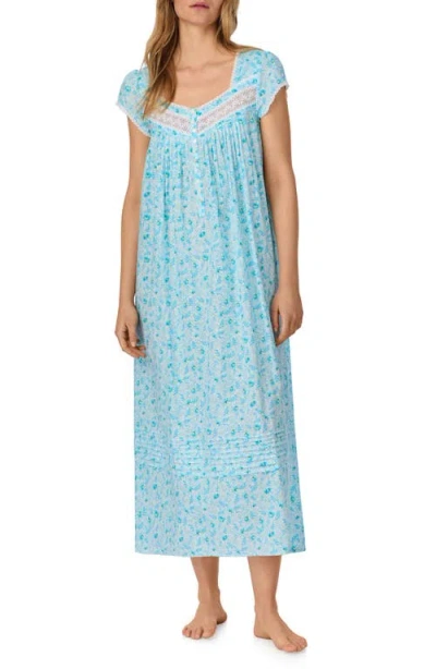 EILEEN WEST EILEEN WEST CAP SLEEVE COTTON LAWN BALLET NIGHTGOWN