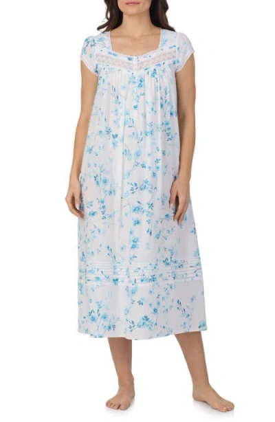 EILEEN WEST EILEEN WEST CAP SLEEVE COTTON LAWN BALLET NIGHTGOWN