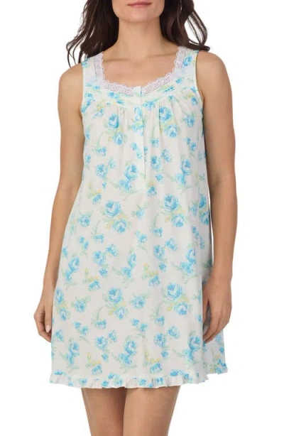 EILEEN WEST EILEEN WEST FLORAL SLEEVELESS JERSEY CHEMISE
