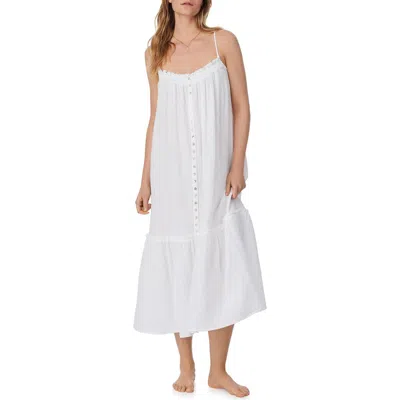EILEEN WEST EILEEN WEST STRAPPY COTTON GAUZE NIGHTGOWN