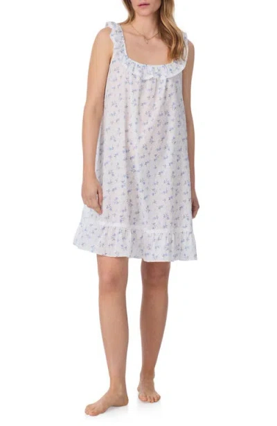 EILEEN WEST EILEEN WEST SWISS DOT SLEEVELESS COTTON CHEMISE NIGHTGOWN