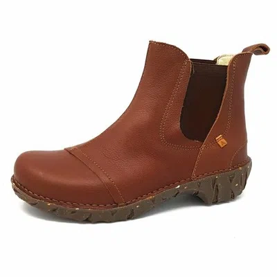EL NATURALISTA EL NATURALISTA DAMEN STIEFELETTEN YGGDRASIL NATURAL GRAIN WOOD N158 WOOD BRAUN