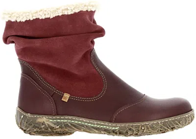 EL NATURALISTA EL NATURALISTA N758 NIDO LUX SUEDE DAMEN STIEFEL GEFÜTTERT WEINROT