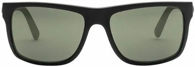 ELECTRIC ELECTRIC CALIFORNIA MENS SWINGARM SUNGLASSES - MATTE BLACK/POLARIZED GREY