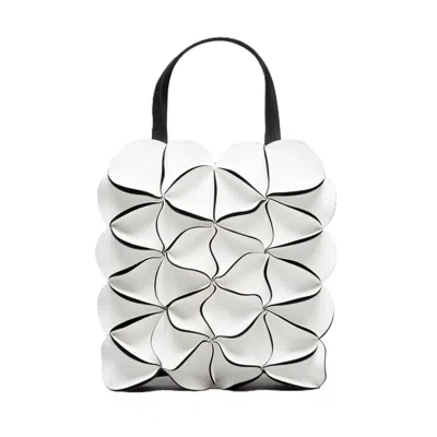 ELEMOOD_JAPAN WOMEN'S BLOSSOM TOTE BAG OFFICE - WHITE