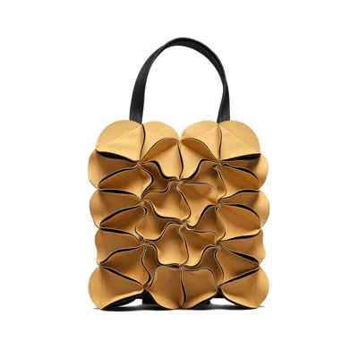 ELEMOOD_JAPAN WOMEN'S YELLOW BLOSSOM TOTE BAG OFFICE - MUSTARD