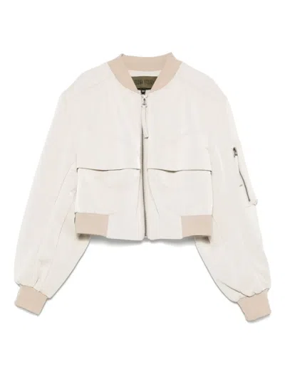 ELENA VELEZ BUSTIER BOMBER JACKET