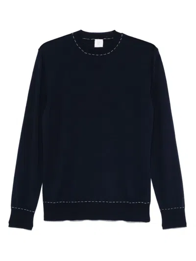 ELEVENTY DECORATIVE-STITCHING SWEATER