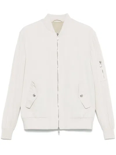 ELEVENTY GABARDINE BOMBER JACKET