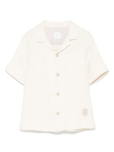 ELEVENTY LOGO-PATCH SHIRT